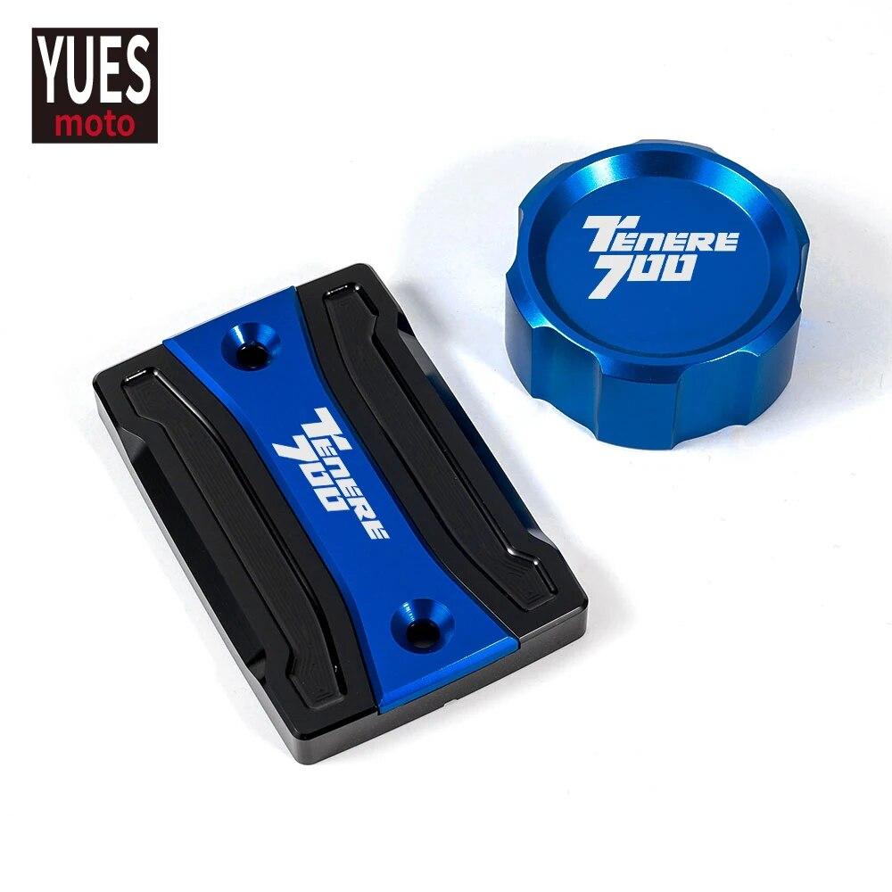 Motorcycle Accessories CNC Rear & Front Brake Fluid Reservoir Cap Cylinder Cove For YAMAHA TENERE 700 - XTZ 700