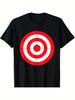 Men'S Short-Sleeve Crew Neck Top with a Creative Design, Suitable for Casual Wear In All Seasons