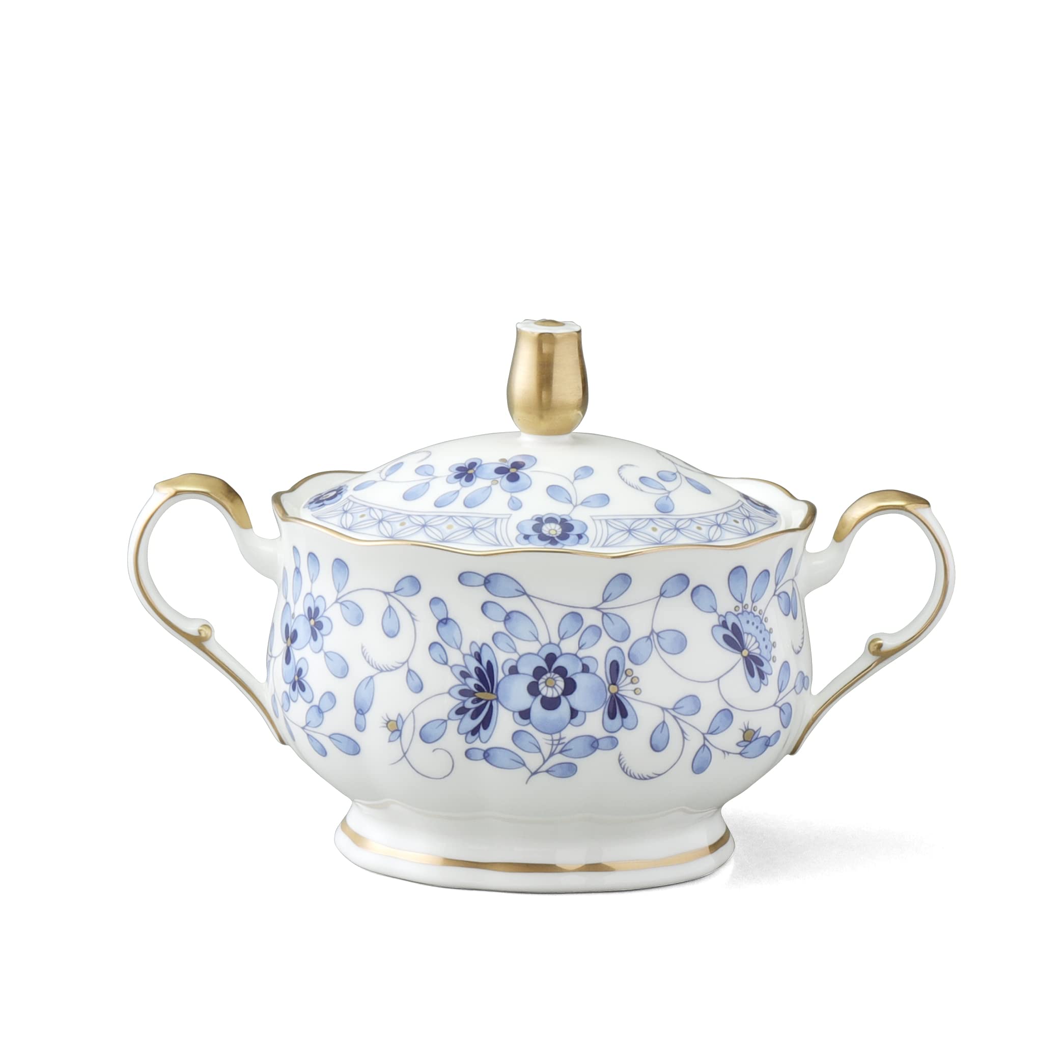 NARUMI Sugar Pot Milano 16cm, Made in Japan, 9682-4205