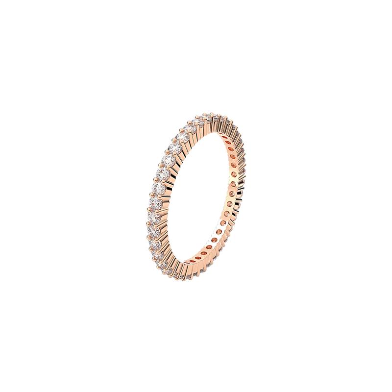 Swarovski Vittore Fashionable and Exquisite Personality Ring Women's Rose Gold Rose Gold 50