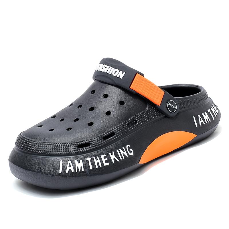 

Мужские сабо и сабо, летние сандалии, домашние слипоны, нескользящие дышащие легкие пляжные тапочки, мужская садовая обувь Sandalia Masculina 10