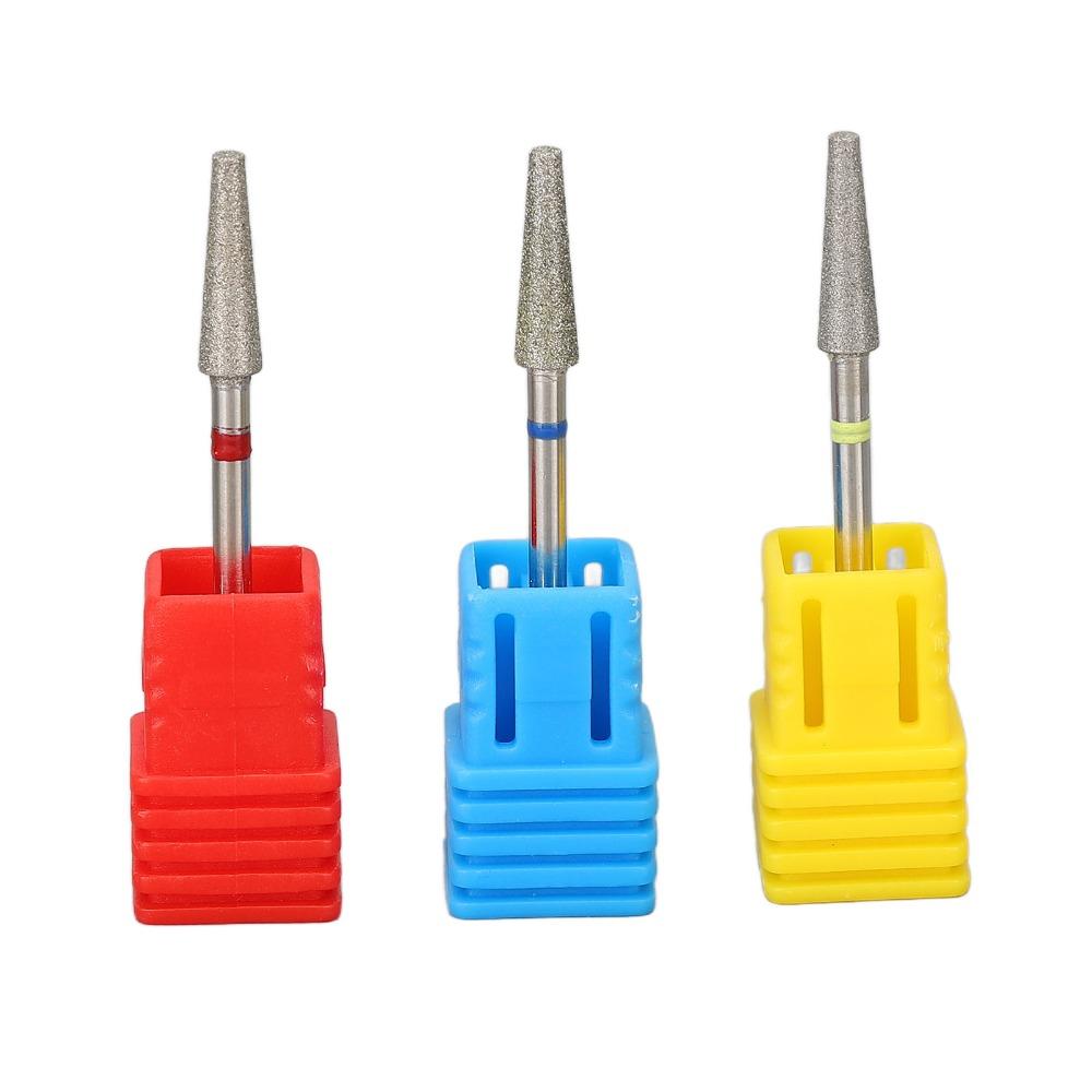 3pcs Replaceable Head Nail Grinding Head Front Replaceable Cuticle Drill Bit Nail Polishing
