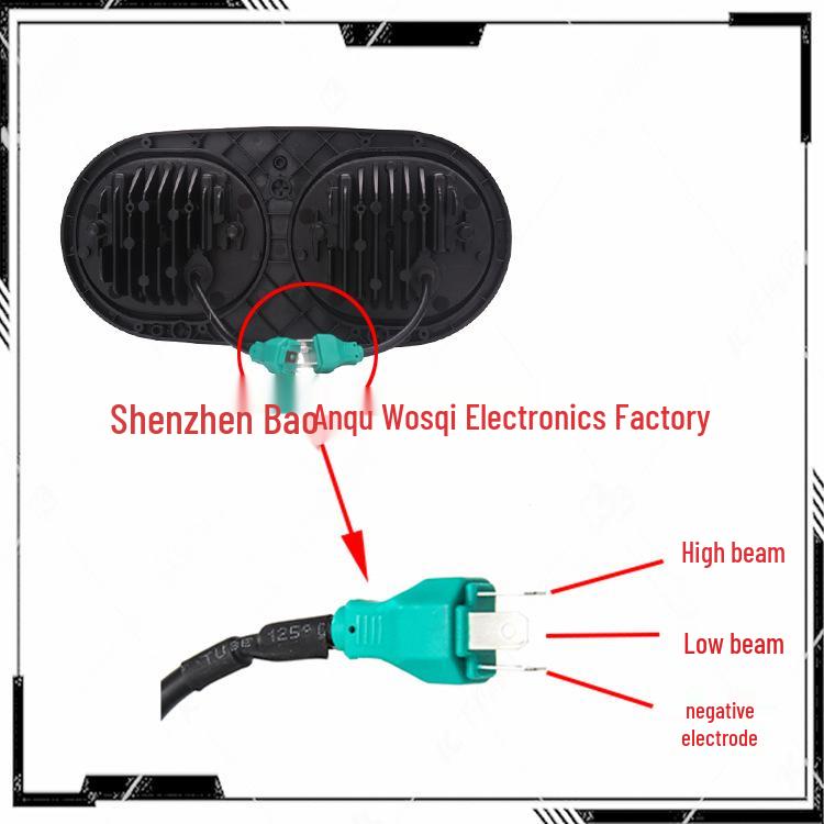 Harley Road Glide 5.75" 90W LED Dual Headlight for Non-destructive Modification