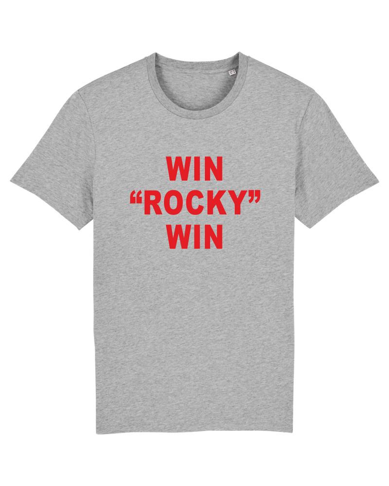 

Серый Мужской WIN ROCKY WIN Футболка Футболка Принт Бокс Бой Тренировка Спортзал L