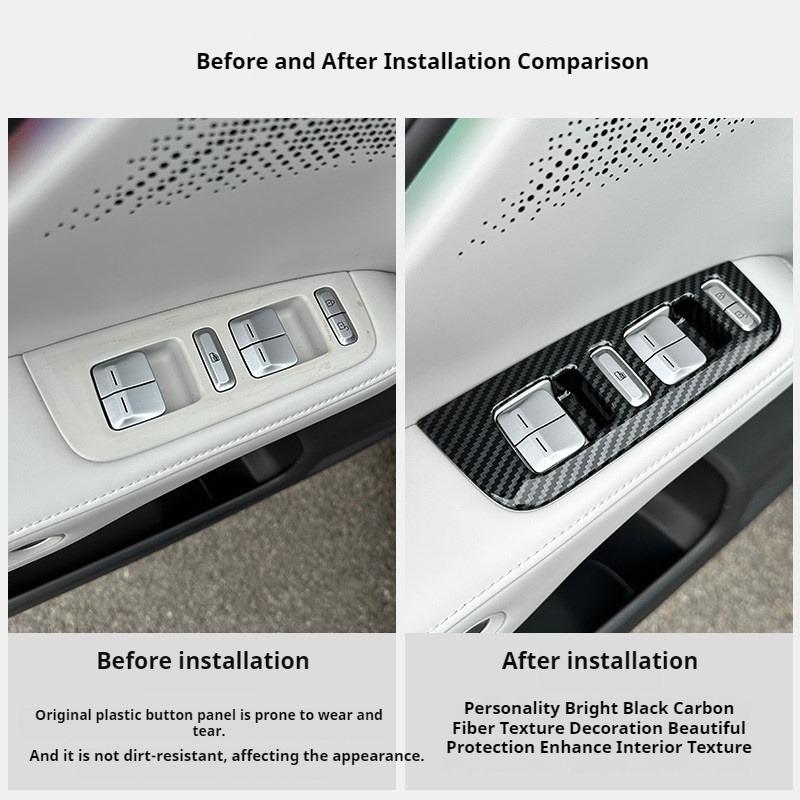 For XPeng G6 XiaoPeng G6 2026 Car Window Button Panel Decoration Sticker Interior