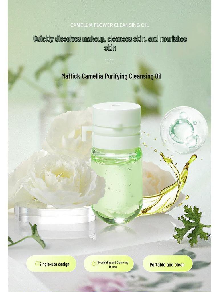 MAFFICK Camellia Cleansing Oil: Gentle, Deep-Cleaning, and Nourishing Makeup Remover, Multi-Effect, Hydrating Formula.