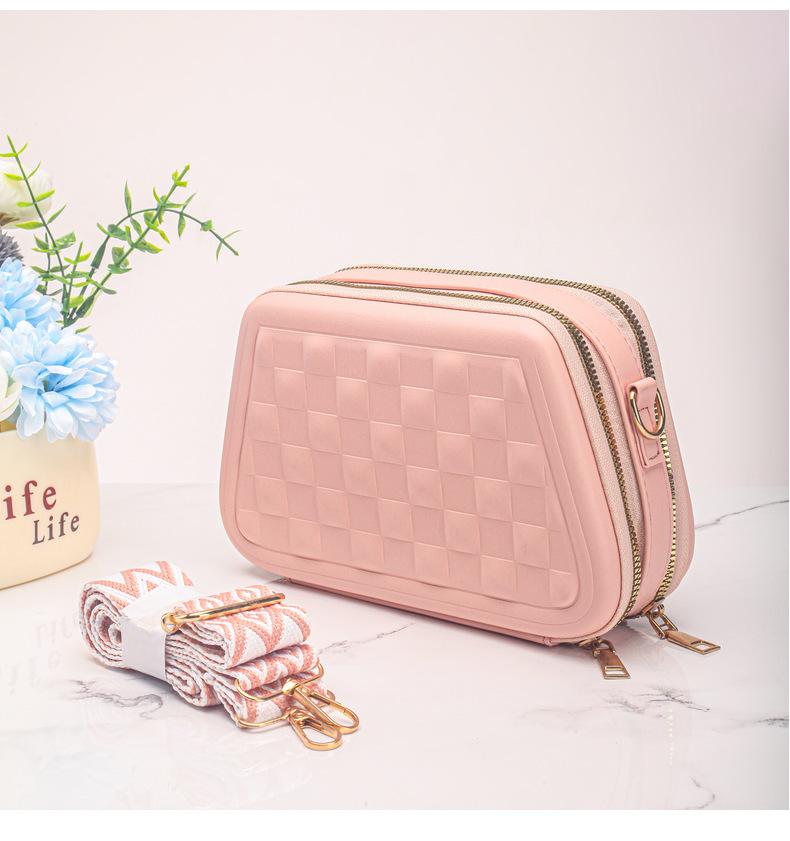 Concave and Convex Small Bag Women's 2025 New Trendy Fashion Portable Box Square One Shoulder Crossbody Small Square Bag