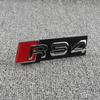 Car Honeycomb Grille Emblem Sticker Car Displacement Badge For 22 A3 A4 A6 Q5 A5 A1 Q3 Q7 A7 TT Q2 SQ5 RSQ3 RSQ8 S3 S4 RS5 RS6