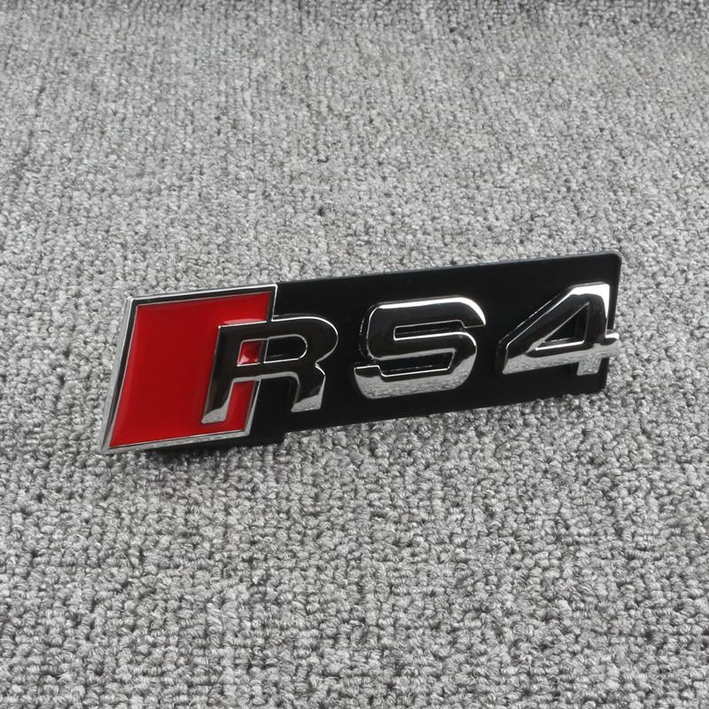Car Honeycomb Grille Emblem Sticker Car Displacement Badge For 22 A3 A4 A6 Q5 A5 A1 Q3 Q7 A7 TT Q2 SQ5 RSQ3 RSQ8 S3 S4 RS5 RS6
