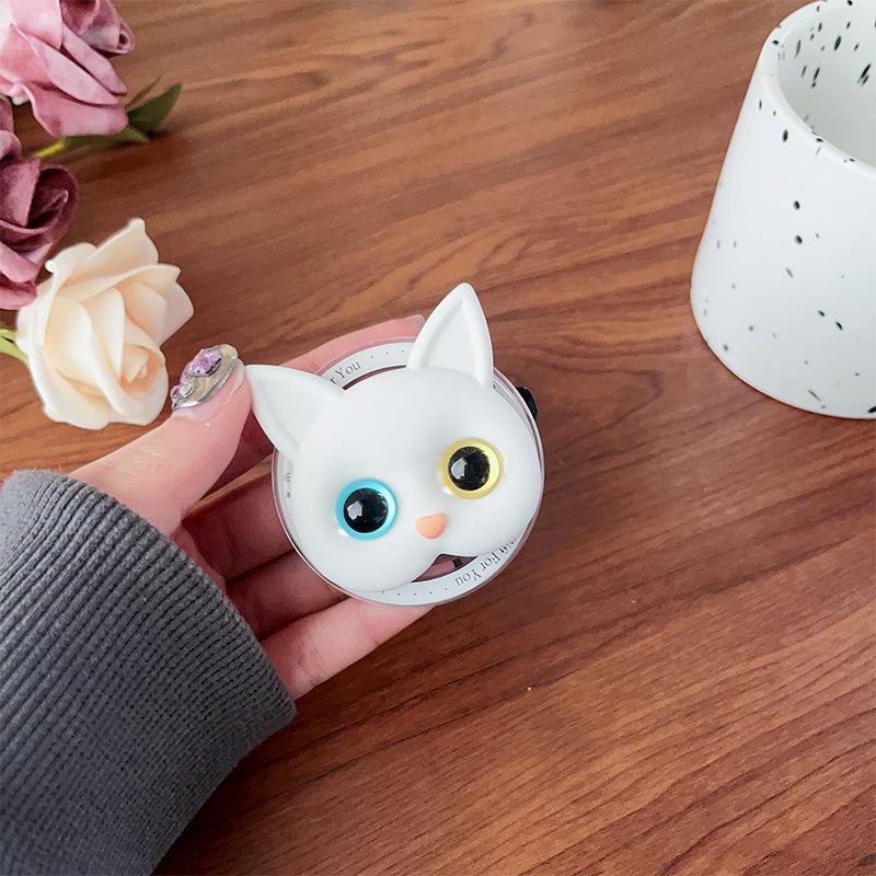 Mobile Phone Airbag Bracket, Abnormal Pupil Cat Retractable Magnetic Desktop Bracket, Removable And Retractable Portable For Watching Dramas