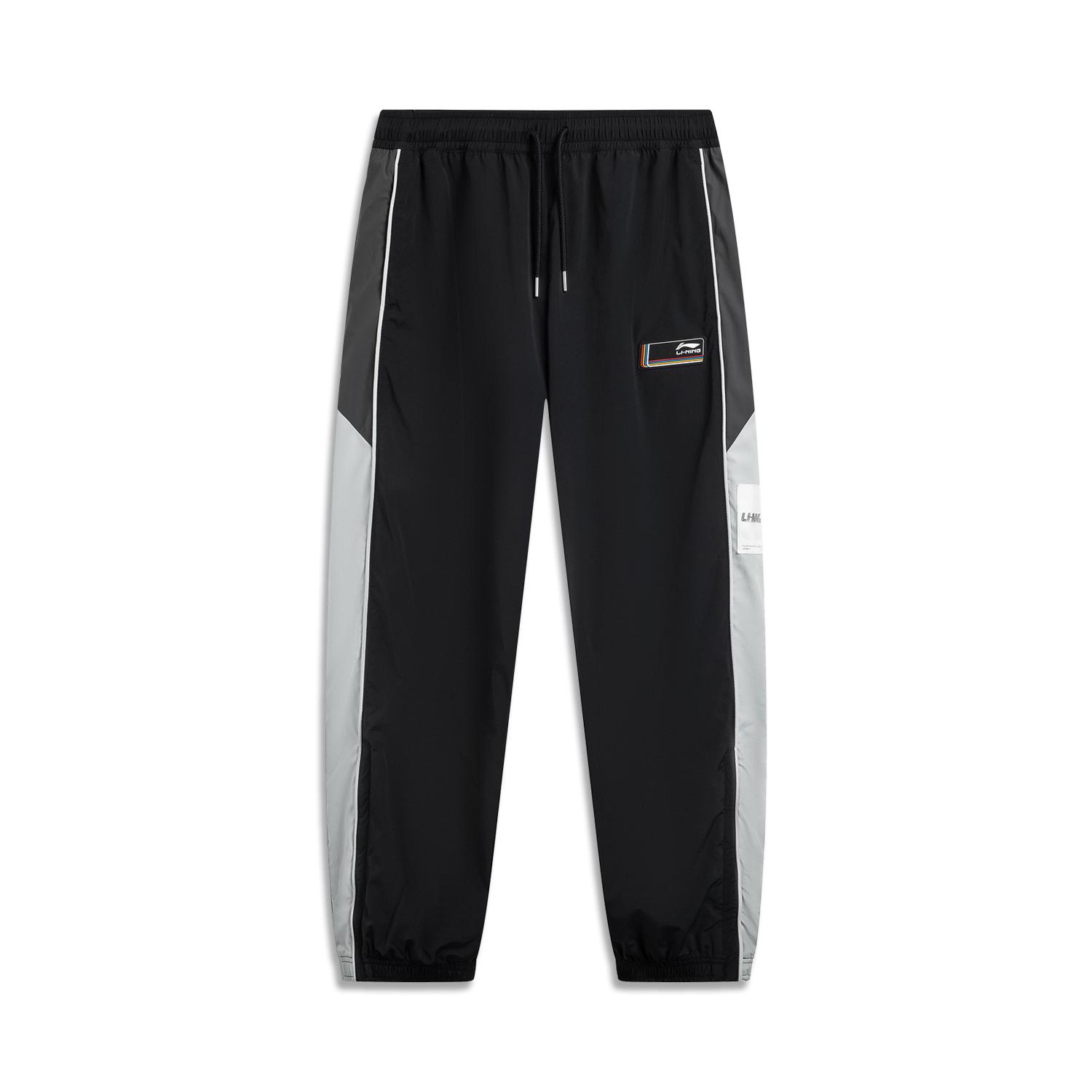 

Li-Ning Серия Спортивный Стиль Жизни Ветрозащитные Водоотталкивающие Логотип Цветные Блоки Повседневные Брюки Мужские низ AYKW451-1 S