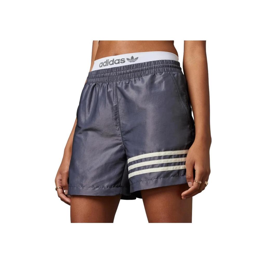 Adidas Originals Home Of Classics Campus 00s Trefoil Solid Color Logo Stripe Dual Pocket Shorts Women Bottoms Purple IC5421