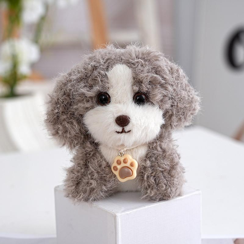 Plush Dog Keychain With Pp Cotton Filling For Gift And Bag Decoration