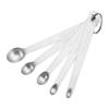 Baking Utensils, Liquid Seasoning Measuring Spoon Set, Stainless Steel, 5 Sizes, Silver, 1 Piece