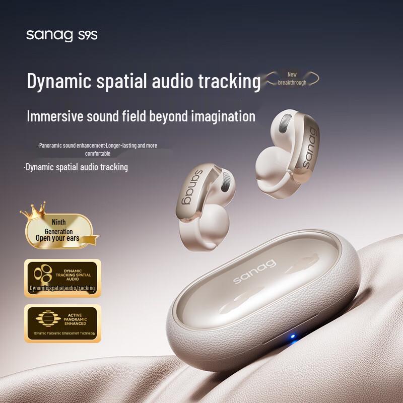 SANAG S9S AI Bone Conduction Ear Clip Earphones