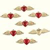 10 Styles Gothic Red Heart Pendant – Stainless Steel DIY Charm