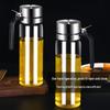 304 Stainless Steel Borosilicate Glass Leak-Proof Oil and Vinegar Bottle - Non-Stick, Ideal for Kitchen Use