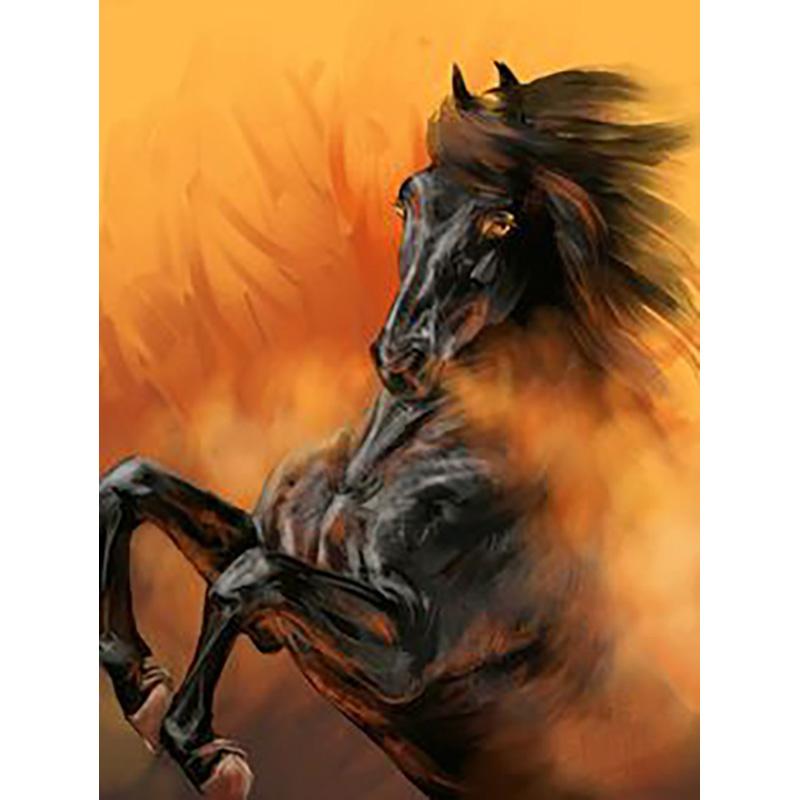 DIY Horse 5d Diamond Painting Full Round Drill Rhinestone Animal Diamond Embroidery Cross Stitch Kits Wall Art Home Decor Gift