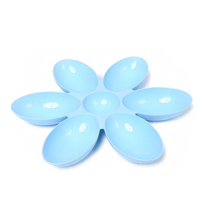 Cat Bowl Multi Cat Petal Food Bowl Baby Cat Milk Cat Special Bowl Multi Functional Cat And Dog Food Bowl Upgrade Pet Lunch Time one size синий