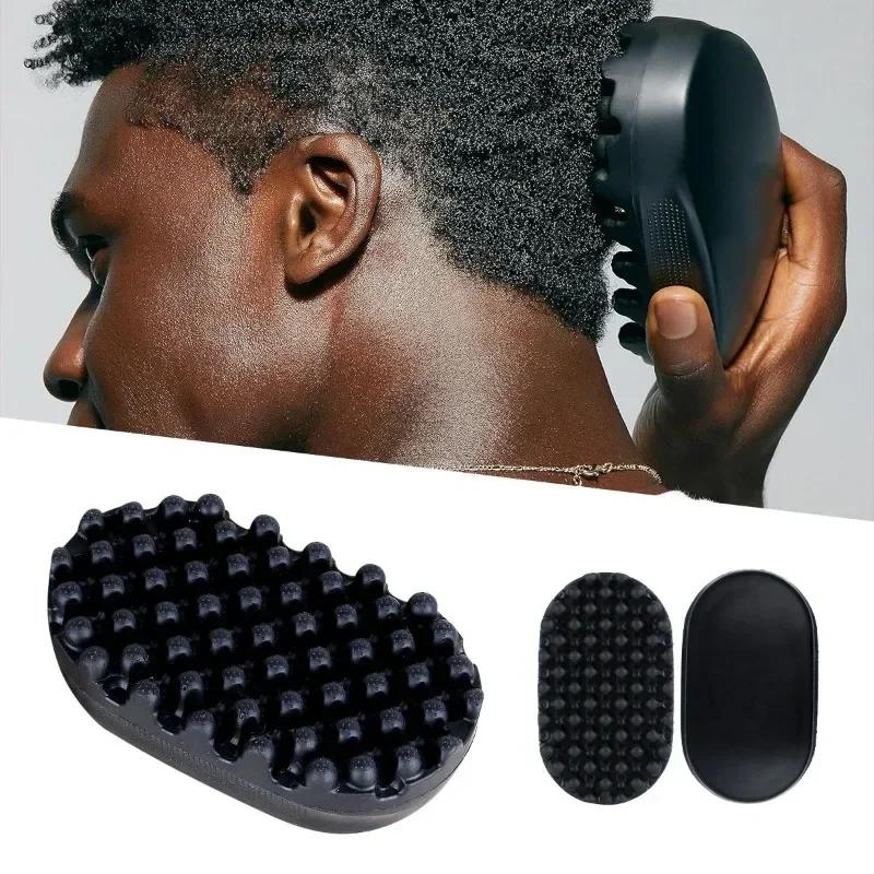 Portable Hair Curling Sponge Brush for Men - Professional Barbers Styling Tool for Hair Curling