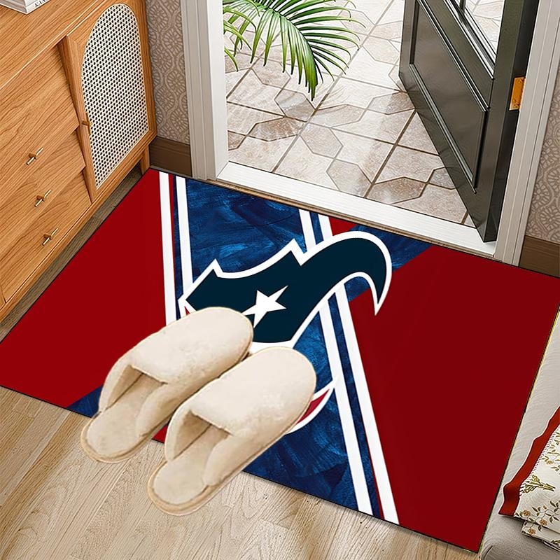 Houston-Texans Artwork Rug Office Carpet Non-Slip Mat, Chair Rug Floor Covering for Gaming, Bedroom, Living Room , Home Decor Christmas Gift