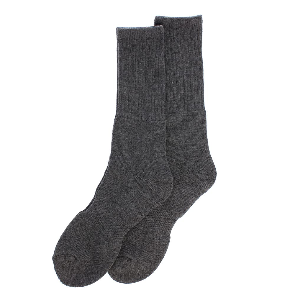 Otafuku Gloves Winter Socks Warm Round Sizes of [Heat-Retaining, Pile, Toe] JW-134 Gray, 25-27cm (Set 2)