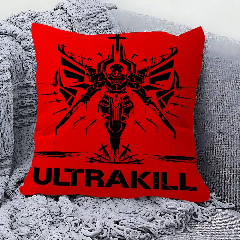 Poduszka do gry ULTRAKILL Poduszka Anime Poszewka na poduszkę na sofę/łóżko Poszewka na poduszkę x cm Moda