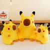 Capybara Plush Pikachu Toy Cute Cartoon Throw Pillow Cushion Doll Gift