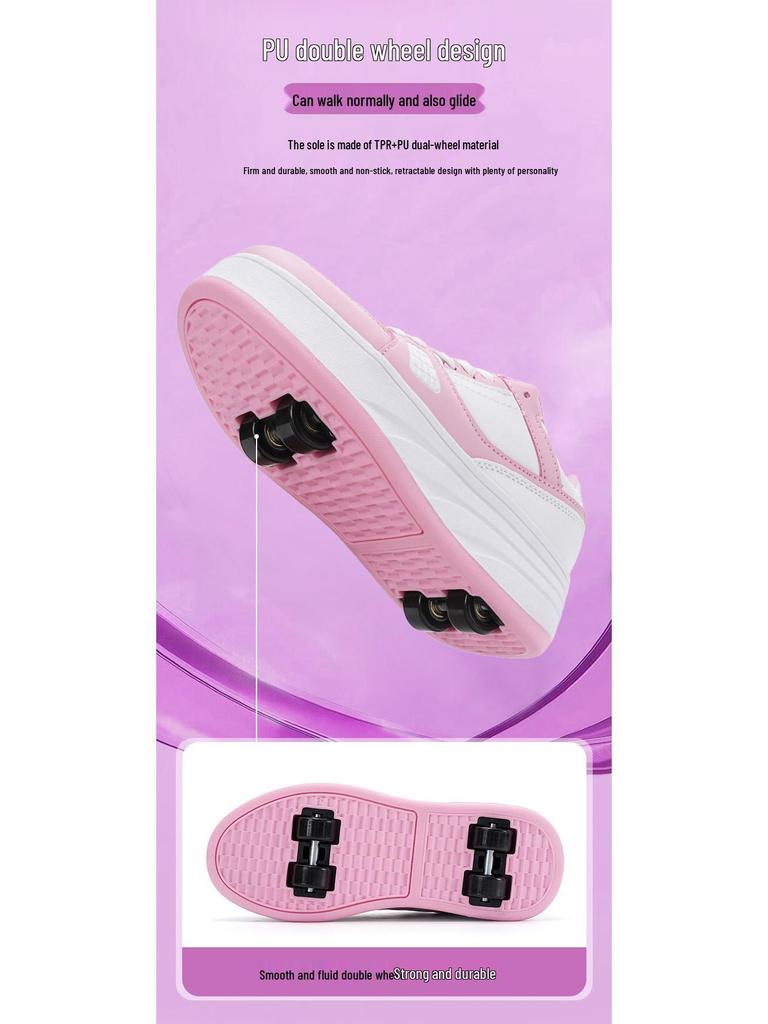 Ultra-Light Detachable 4-Wheel Roller Skates for Kids and Adults