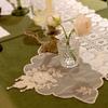 1Pc Embroidered Flowers Retro French Pearl Fresh Sweet Dust Cover Cloth Arts And Crafts Tea Table Mat Tablecloth