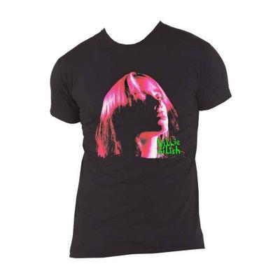 Billie Eilish Unisex Adult Shadow Cotton Neon T-Shirt