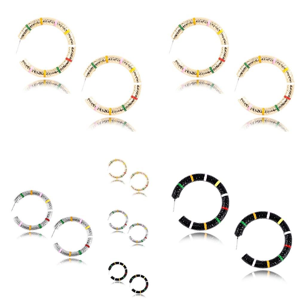 Stylish Alloy Geometric Hoop Earrings For Women Perfect For All Occasions