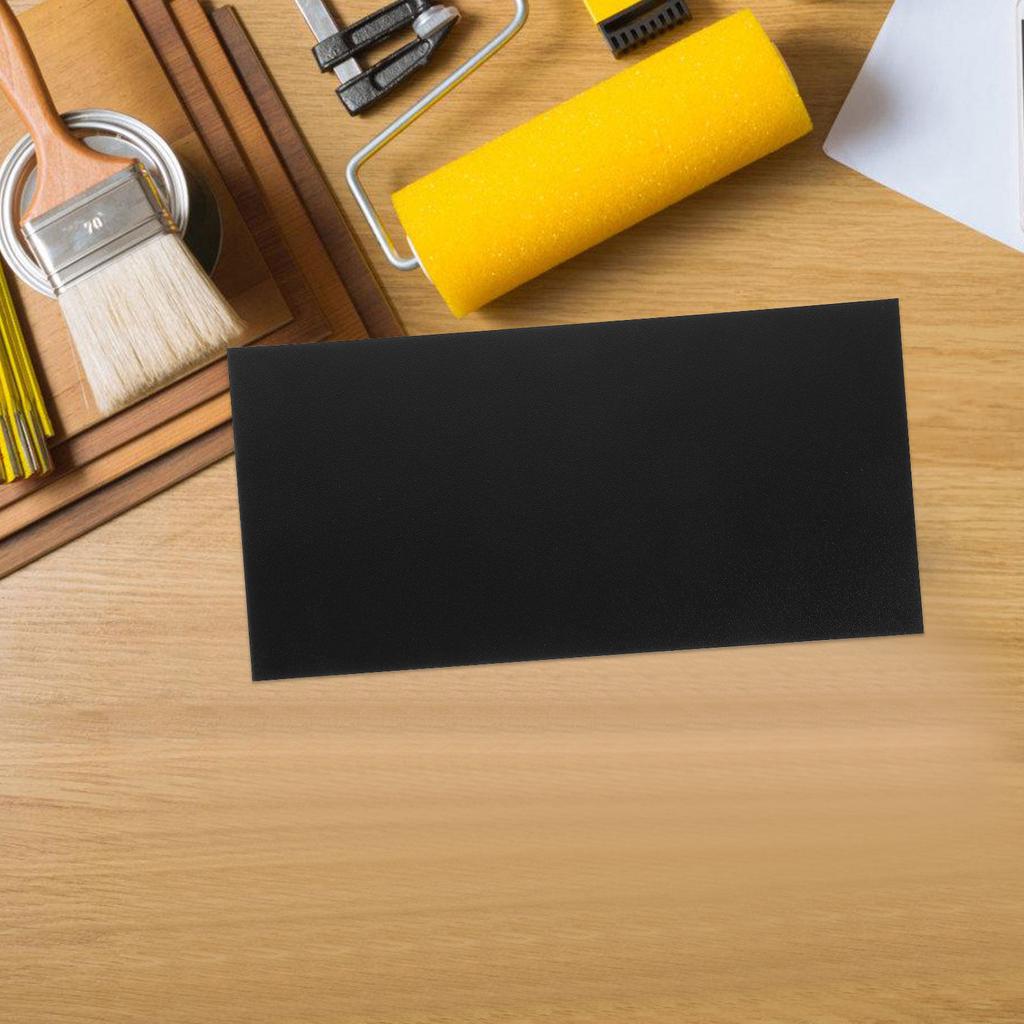 Black Plastic Sheet Compact Size Perfect Thickness for DIY Craft Plastic Panels Versatile Crafting Sheet for Models Parts