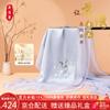 100% Mulberry Silk Scarf Non-Heritage Handmade Su Embroidery Genuine Silk Long Hangzhou Silk Shawl Birthday Gift