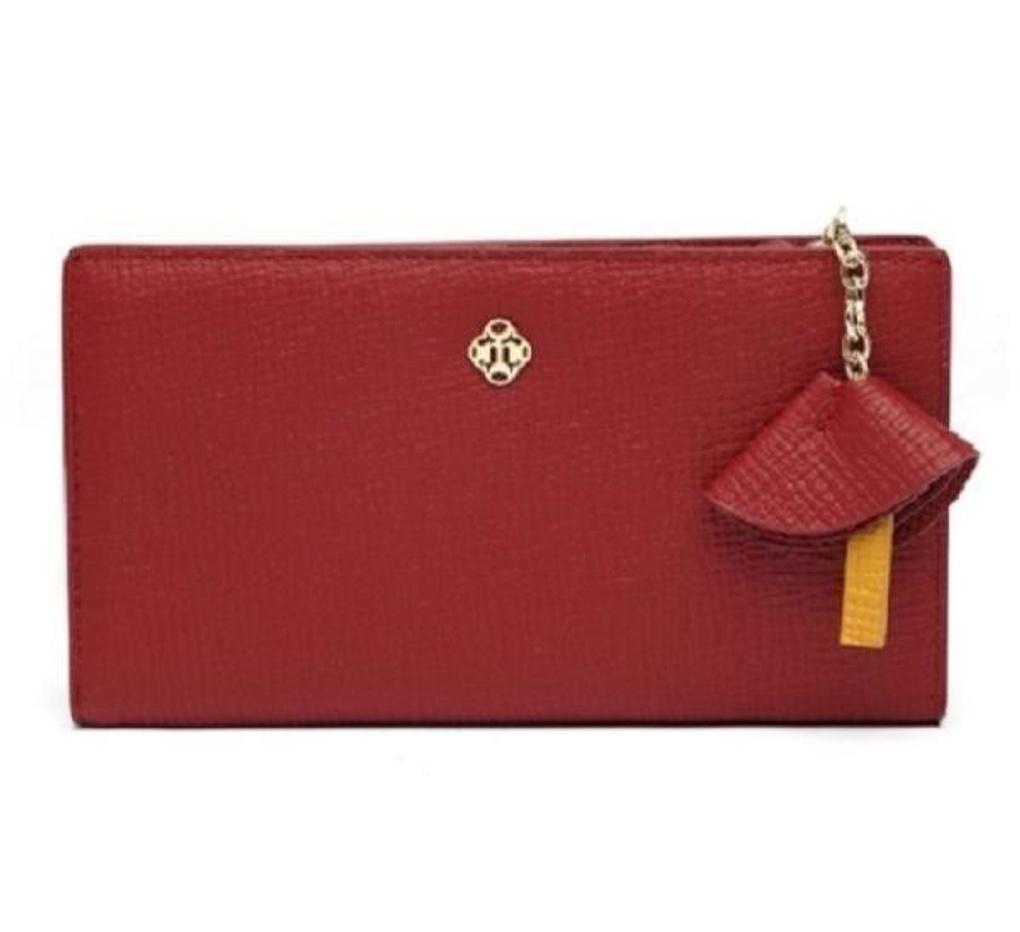 Mari eclaire 17 9 100% natural cowhide women's pretty long wallet