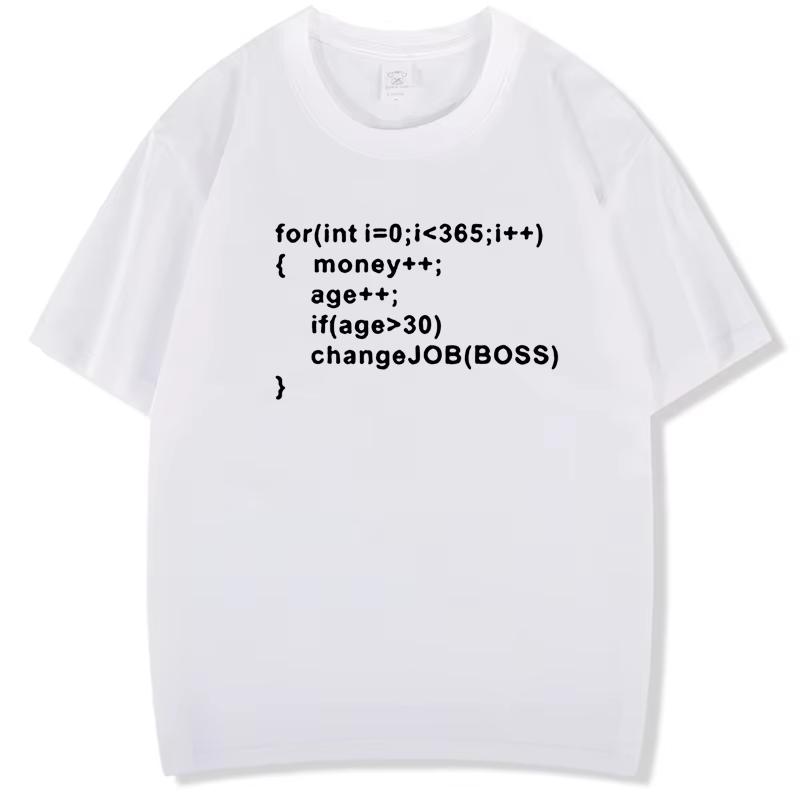Fashion Men's T-shirt Cotton Short-Sleeve T-Shirt - Geek Programming Linux System Programmer Printed Design for Men and Women