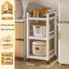 Jmo Multi-layer Microwave Oven Floor-standing Storage Rack with Gap Shelves