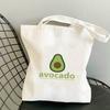 Avocado Bags 2021 Tote for Women Canvas Summer Shopper Bag Women's Handbag Designer Handbags Fabric Printed Shoping Anime Woman
