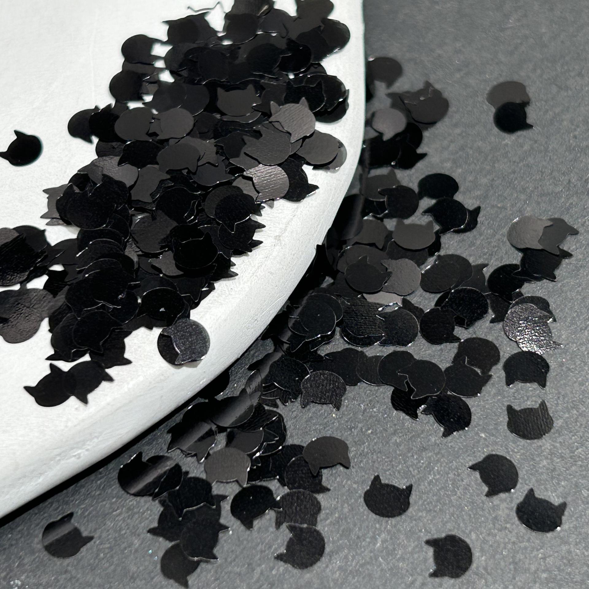 

Очаровательные блестки в виде кошачьей головы для нейл-арта