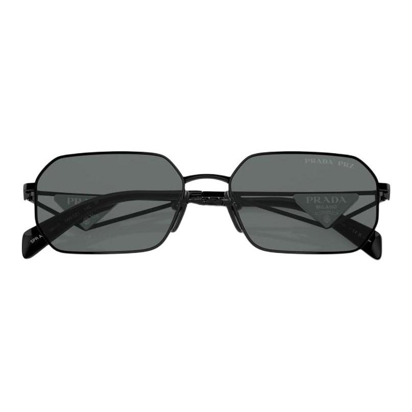 Prada Hohlrahmen Metall Quadrat Sonnenbrille Herren Sonnenbrille Schwarz PRA51S1AB5Z1