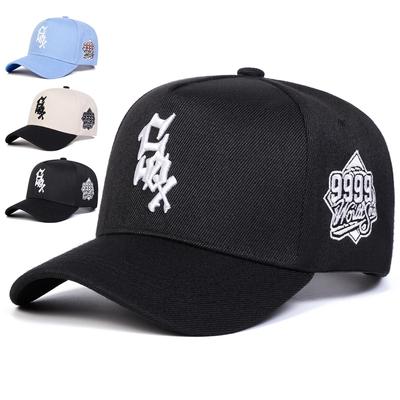 Unisex Ponožky 9999 Výšivka Písmen Baseballové Čepice Jaro Podzim Venkovní Ochrana Proti Slunci Nastavitelná Ležérní Trucker Čepice