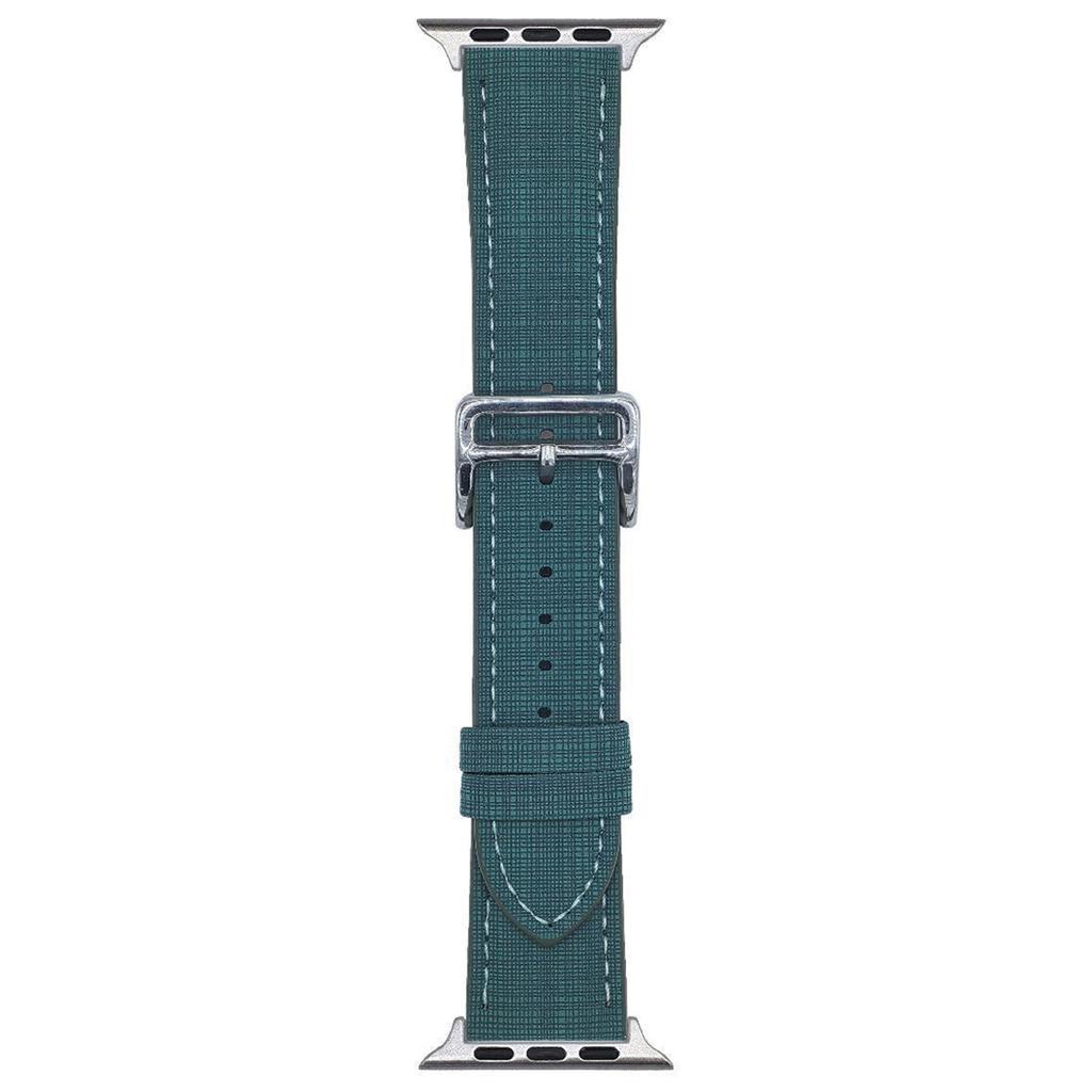Watch Band For Apple Watch Series 10 Ultra 9 8 7 SE 6 5 4 3 2 1 46mm 49mm 45mm 44mm 42mm Braided Checkered Pattern Leather Wrist Strap
