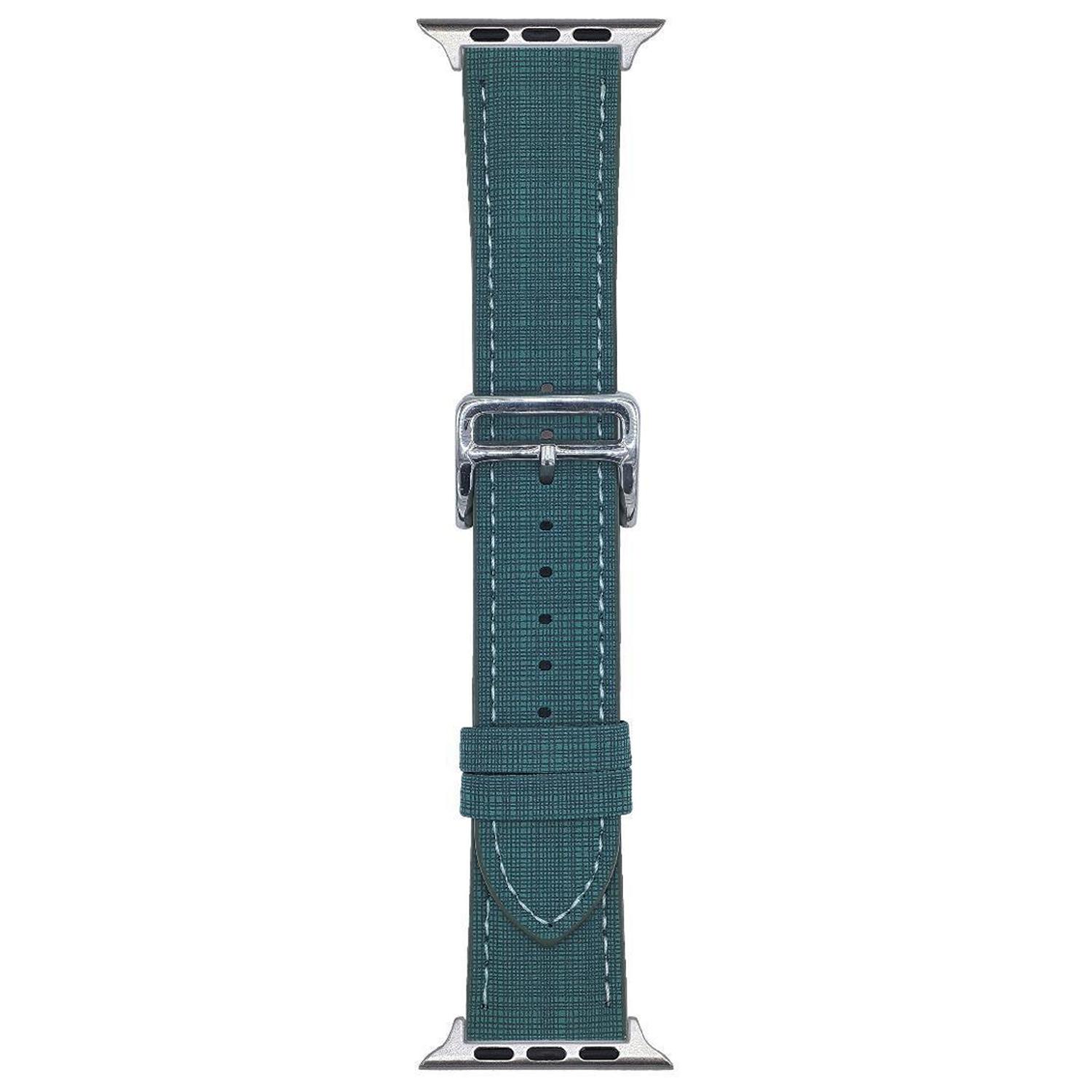 

Watch Band For Apple Watch Series 10 Ultra 9 8 7 SE 6 5 4 3 2 1 46mm 49mm 45mm 44mm 42mm Braided Checkered Pattern Leather Wrist Strap Dark Green