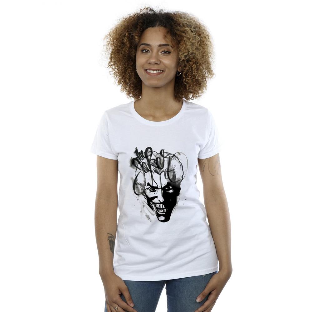 Batman Womens/Ladies The Joker Sketch Cotton T-Shirt