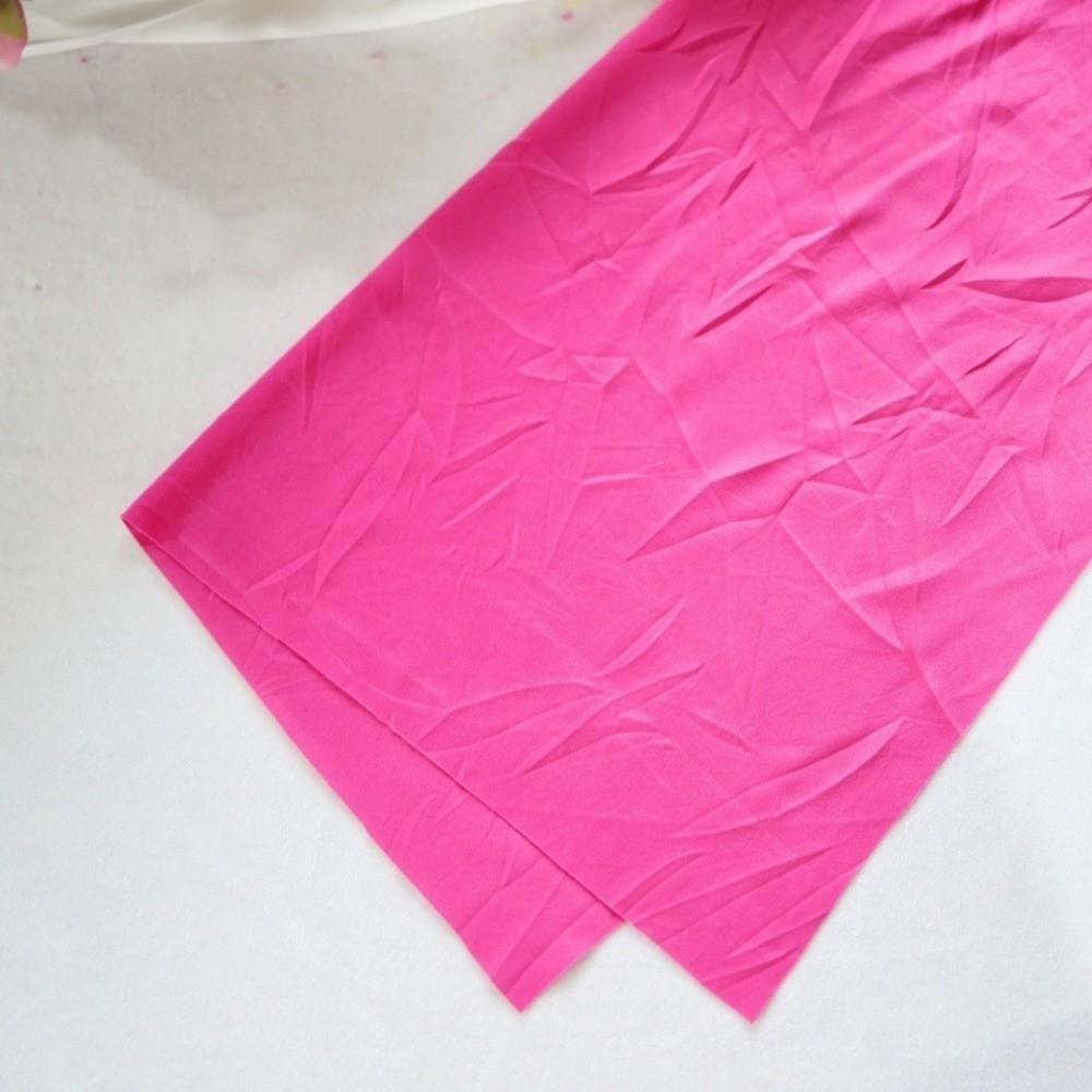 Multi-color Pleated Table Runner Rustic Table Cover Milk Silk Crepe Tablecloth  Birthday