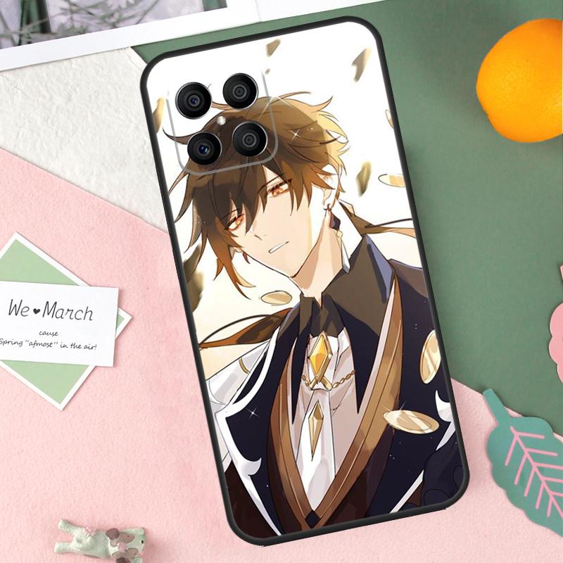 Zhongli Genshin Impact Case For Honor 90 50 70 Lite X9b X9a X8b X8a X8 X9 X9c Honor 200 Pro Magic 7 5 6 Lite Cover