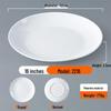 Commercial White Melamine Round Serving Plate