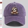 Pc Pcs Unisex Sloth Print Trucker Hat with Heart  Sloth Adjustable Buckle Strap Lightweight Suitable for Dating Outdoor B