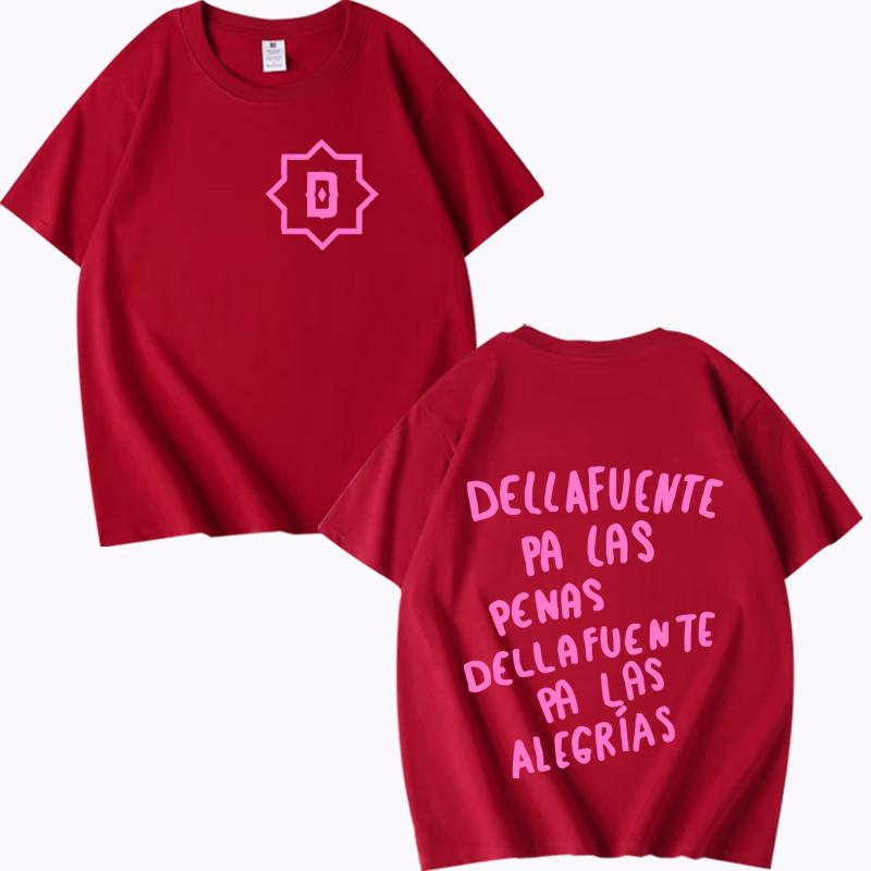 Rapper Dellafuente Pa Las Penas Dellafuente Pa Las Alegrías Graphic T Shirt men women Oversized 100% Cotton loose Unisex tops