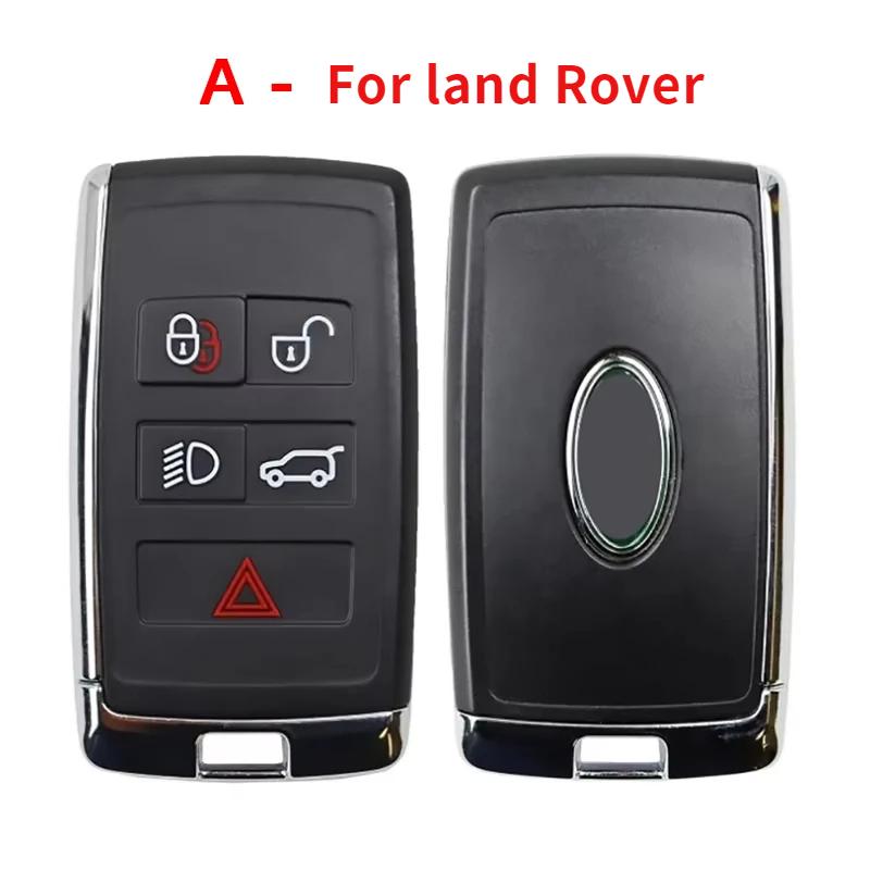 5 Button Smart Key Cover For Jaguar Land Range Rover Sv Replacement Shell Housing With Blade Key (as the picture,1piece)